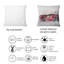 Beautiful Old Red Car On The Grey - Industrial Printed Throw Pillow-499314100