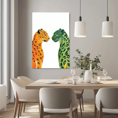 Impression sur toile encadrée léopard 1Pc