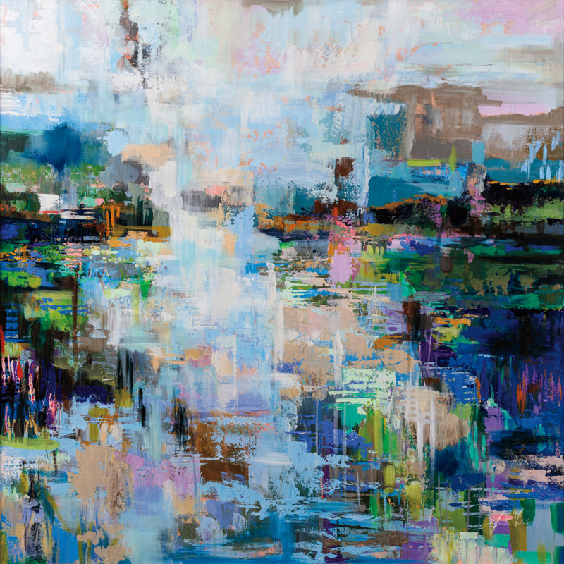 «Evolving» par Jeanette Vertentes - reproduction sur toile tendue, H 12 po x l 12 po
