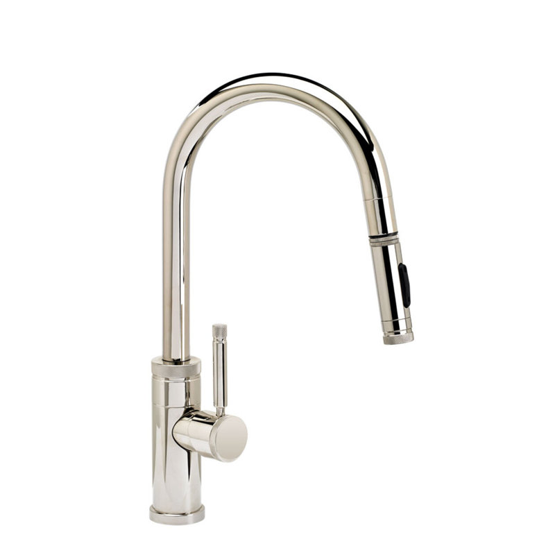 Industrial Prep Size Plp Pulldown Faucet - Toggle Sprayer - Angled Spout, Chardonnay