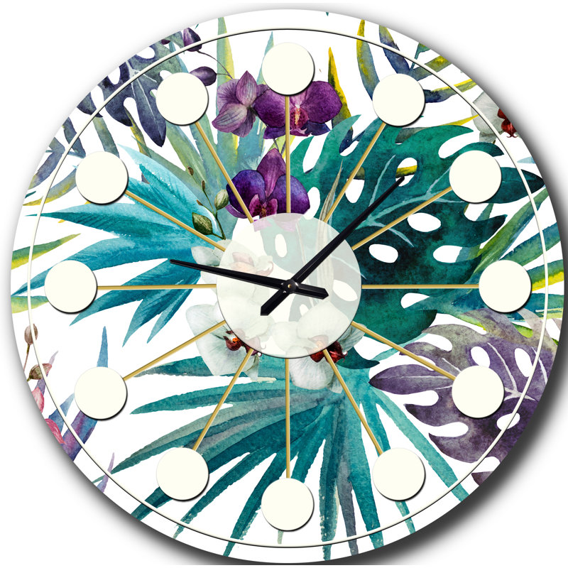 Horloge murale rétro Mid-Century, Grand