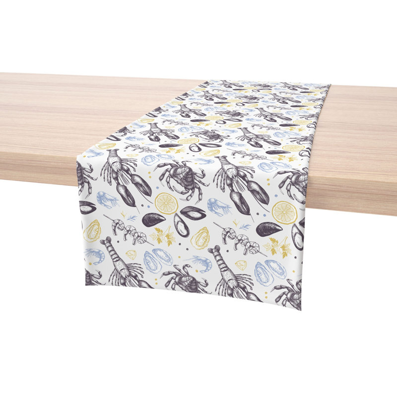 Rectangular Cotton Twill Table Runner, 72" L x 16" W