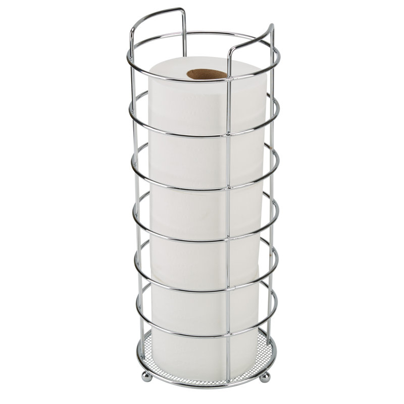 Porte-papier hygiénique sur pied, Chrome