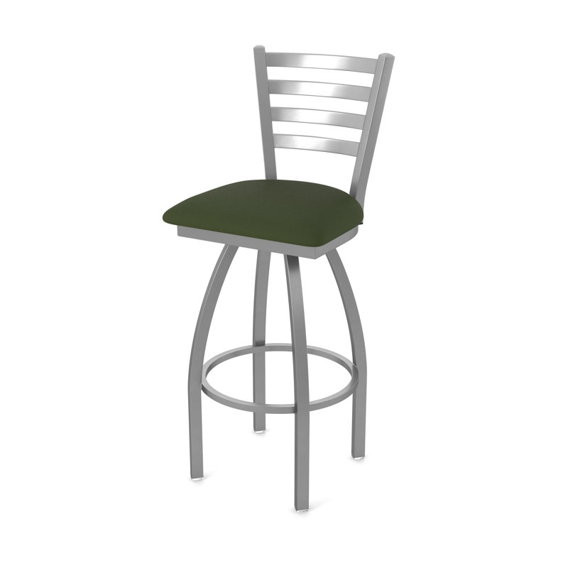 Tabouret pivotant Jackie, Inoxydable, Vinyle - pin Canter, Tabouret de comptoir (siège d'une hauteur de 25 p