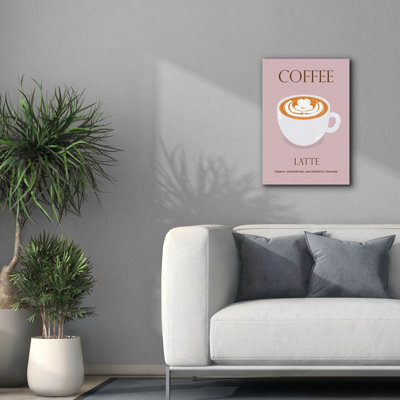  «Latte» par Arctic, art mural sur toile, 18 po x 26 po