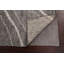 Tapis gris noué à la main de conception unique 4 pi 1 po x 5 pi 8 po New Age