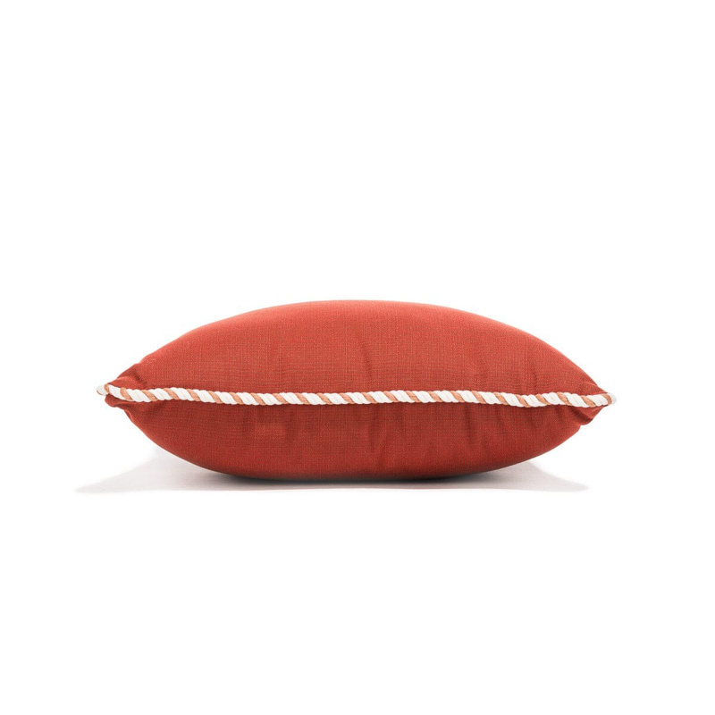Indoor/Outdoor Pillow Cover & Insert, Red/White, Square 18"