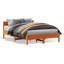 Vidaxl Bed Frame With Headboard Solid Wood Pine-120745406-120745402