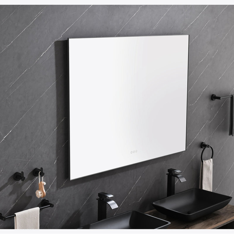 Sonoma Metal Wall Mirror, Black, 36" x 48"