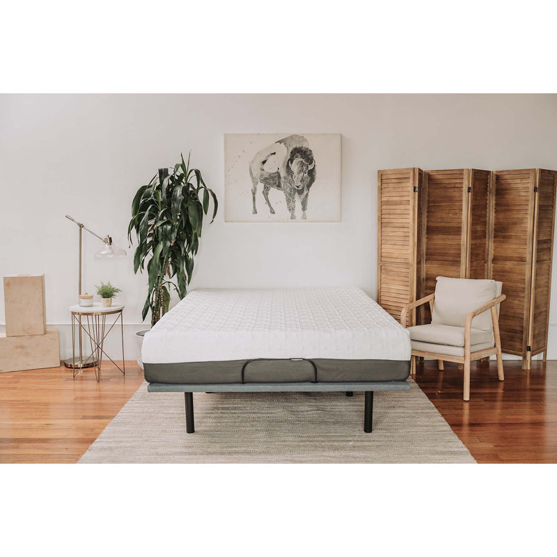 Sleep Gel Memory Foam Mattress In White/Dark Grey, Twin XL, 8"