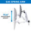Support de bureau multi-écrans Mount-it Silver, peut supporter jusqu'à 14,8 lb