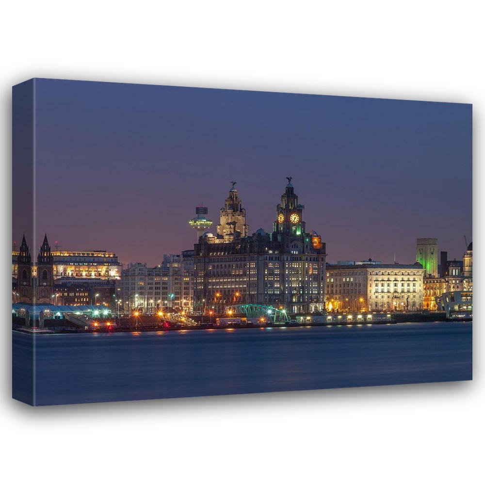 Astoria Grand Frank, Assaf Gallery Canvas Art Liverpool city skyline