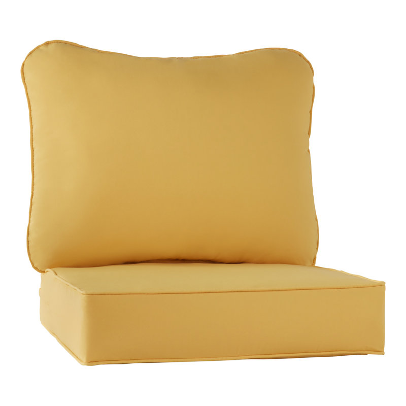 Outdoor 2-Piece Deep Seat Cushion Set, Sunbeam