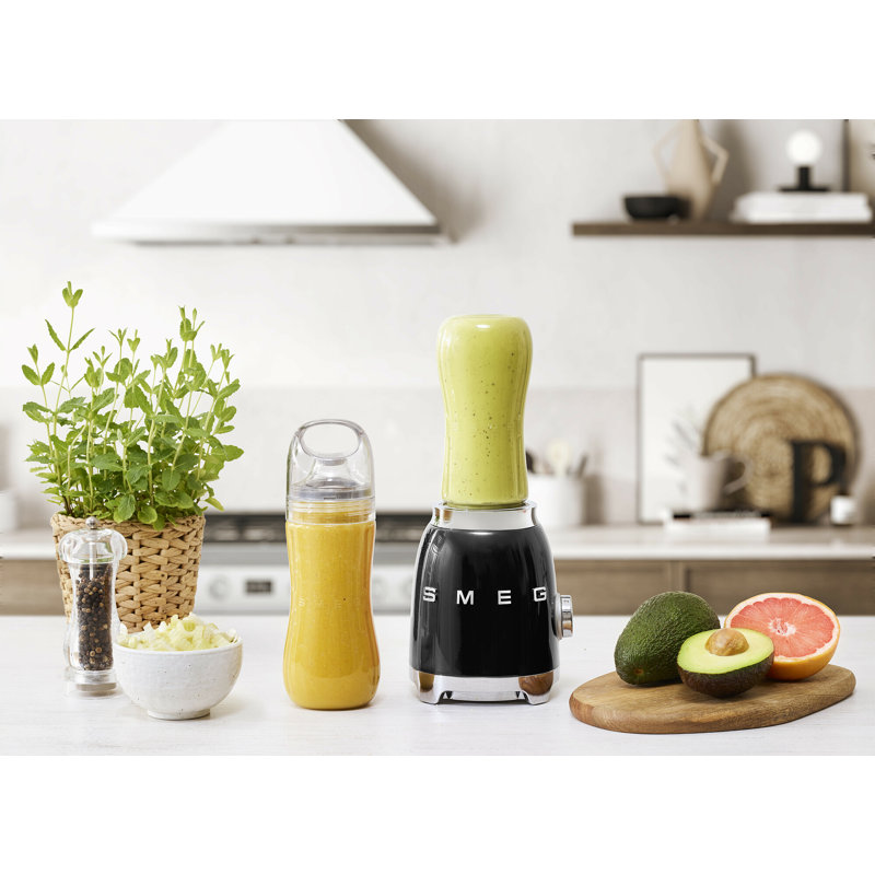 Smeg PBF01 50's Style Retro Personal Compact Blender, Black