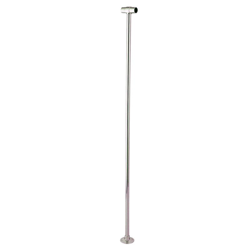 Oval Shower Curtain Enclosure, Polished Chrome