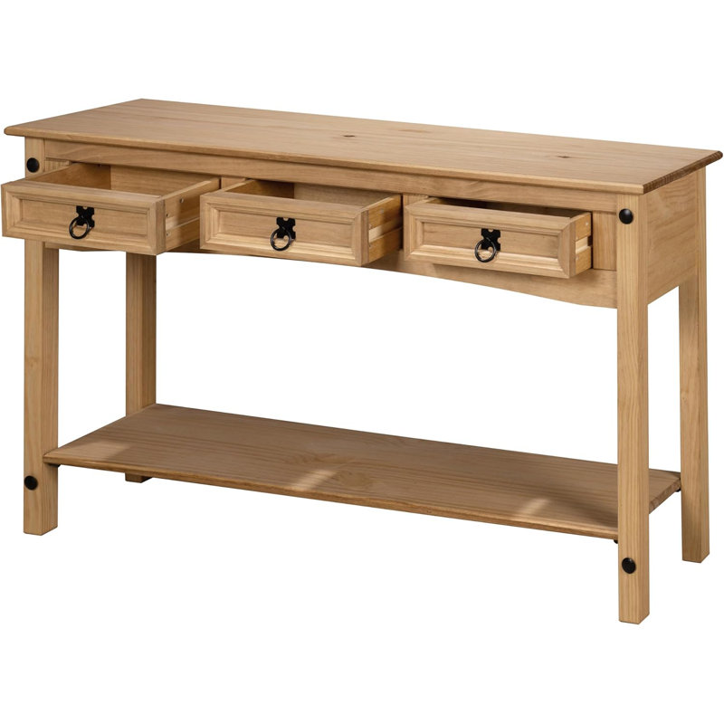 Aticus 122cm Solid Wood Console Table