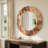 Larabee Glass Round Mirror