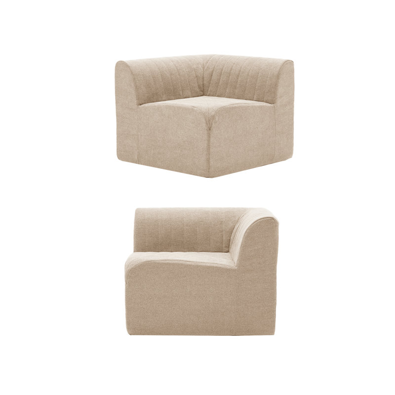 Fauteuil rembourré 35 po Chenille, Kaki