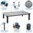 Mount-It! Height Adjustable Metal Monitor Riser 2-Pack Fits Up to 32" Screens, 44 Lbs. Capacity