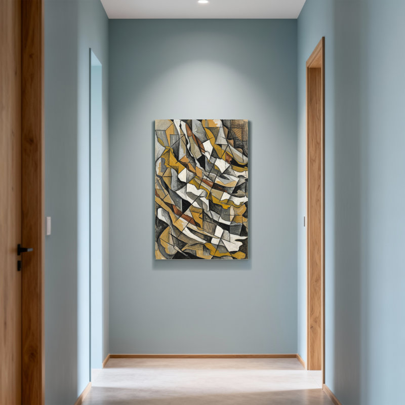 Abstract Geometric Abstract Cubist Art Pattern Print