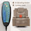 Fauteuil inclinable électrique Power Lift avec massage et chaleur, appui-tête réglable indépendant, ports USB et porte-gobelets-782496964