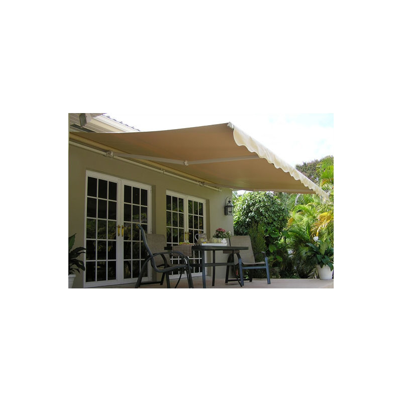 Canopy, 10 feet, Green Striped, Right