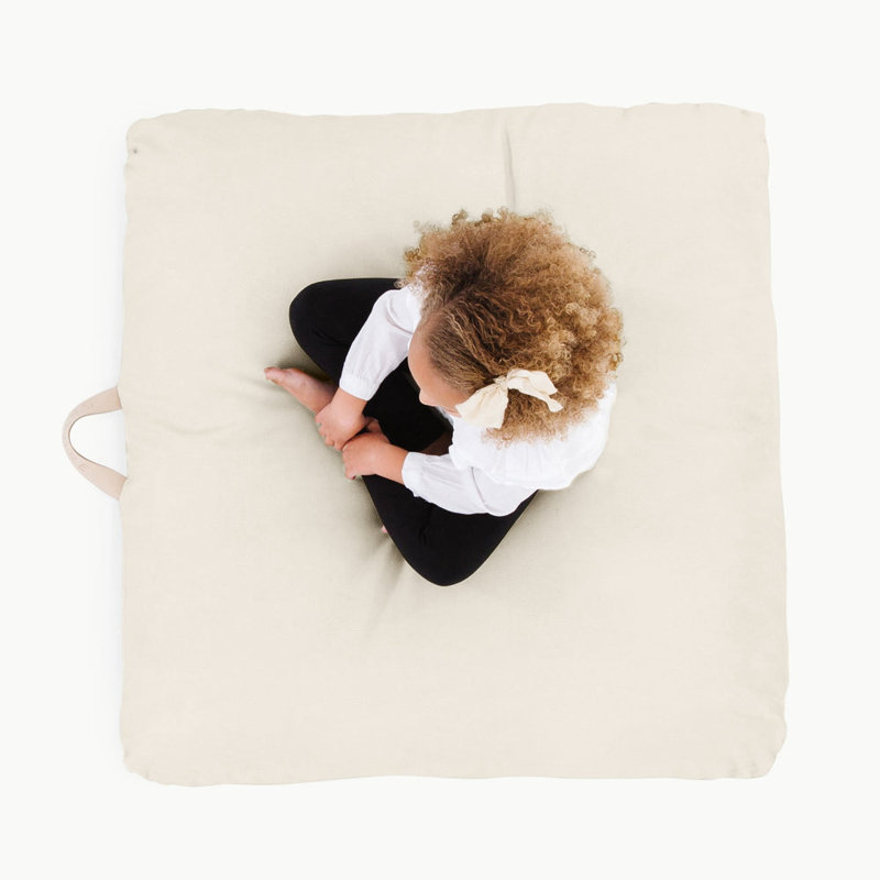 Gathre Floor Cushion,  9" x 36", Ivory