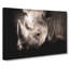 The Gaze Of The Rhino In Abstract - Wrapped Canvas Print-55302420