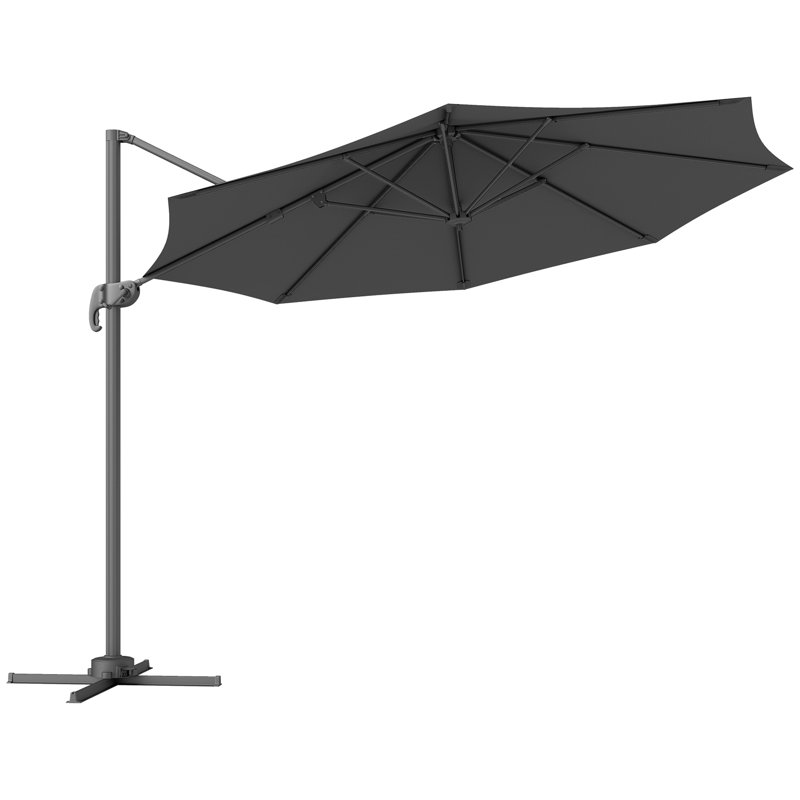 294cm Cantilever Parasol, Black
