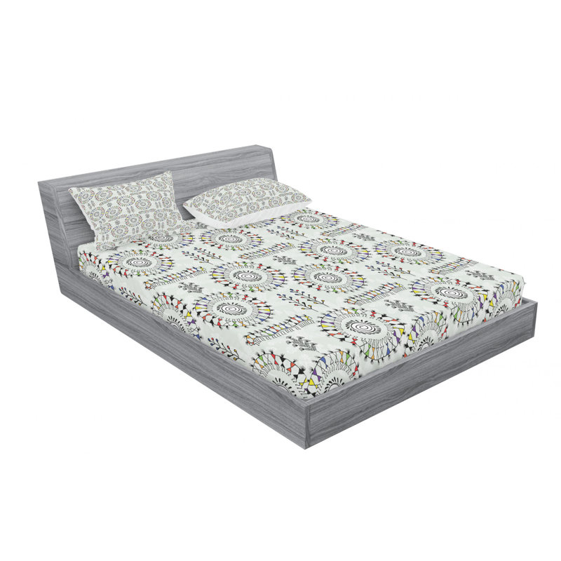 Microfiber Sheet Set, Queen Sheet Set with Fitted Sheet