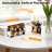 Acrylic Magnetic Picture Frame,Double Sided,Picture Frames Acrylic Photo Scalloped Frames Freestanding.(Clear/3 Pack)