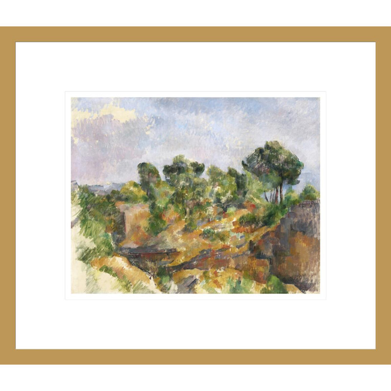 «Bibémus» par Paul Cézanne, impression giclée encadrée, H 13,75 po x l 15,9 po
