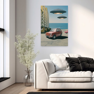 Contemporary Art Retro Surreal Abstract Beach Urban Wall Art by Daniel Donocik - Print