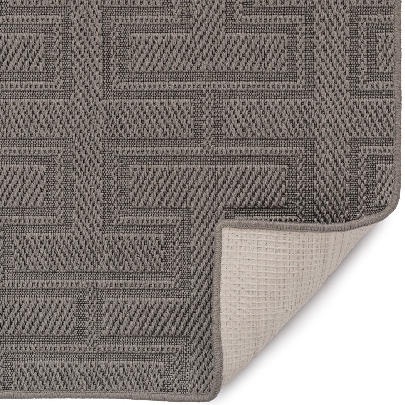 Jute/Sisal Geometric Indoor Rug, Rectangle 5' x 8'