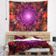 Tapisserie florale mauve à cristaux brillants dans l'espace-28491979