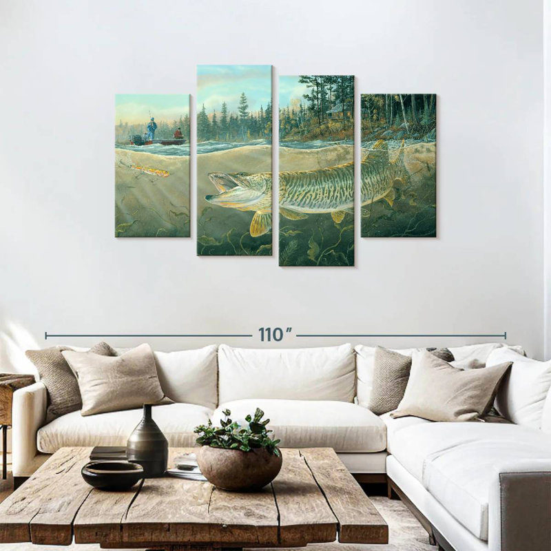 Brampt Muskie Bay, 48" H x 75" W