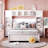 Ainsley Wooden Bed with All-in-One Cabinet, Shelf & Drawers