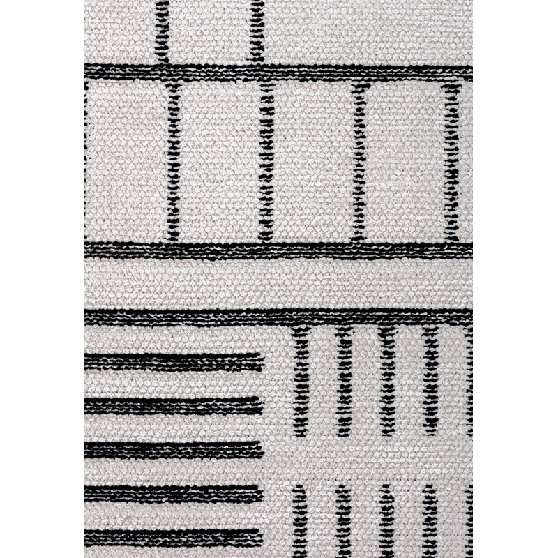 Eastham Geometric Hand Loom Indoor / Outdoor Area Rug, Rectangle 240 x 300cm