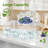 Ice Chilled Condiment Server, Condiment Caddy With 3 Polycarbonate Containers, 4" 1/6 Food Pan & Lid