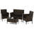Rintaro 4 - Person Patio Conversation Set with Cushions-1464975483
