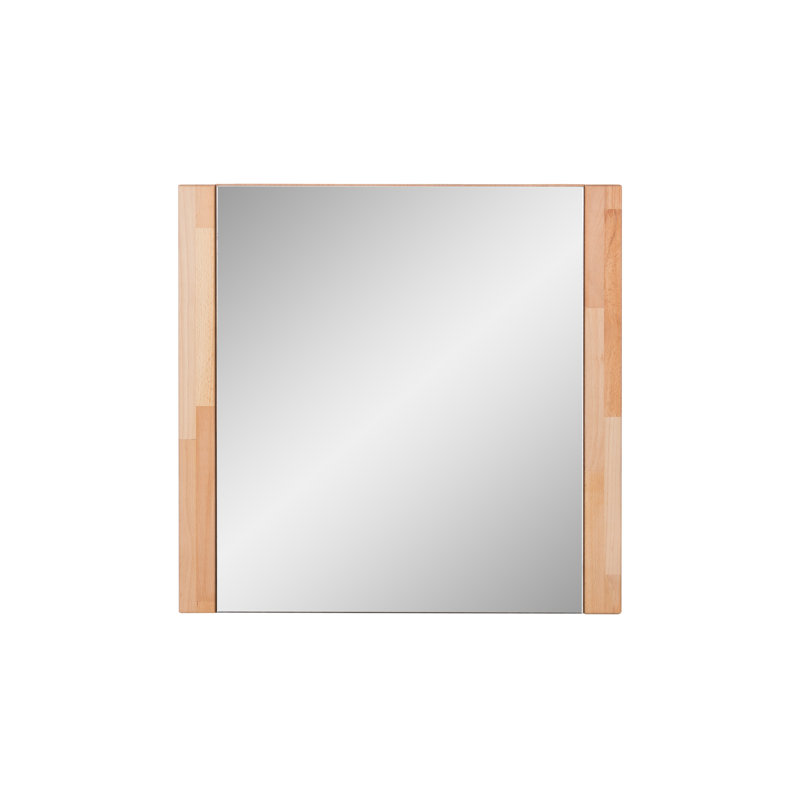 Aine Wood Flat Wall Mirror, Beech heartwood