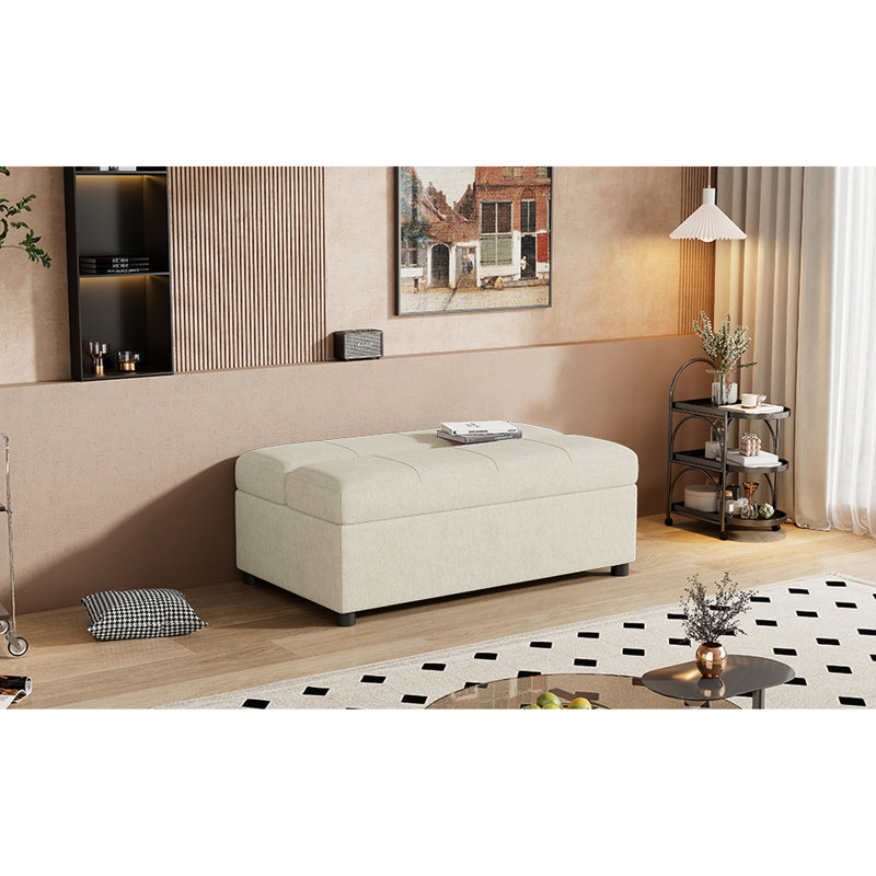 Upholstered 27.63 " Chenille Sleeper Sofa