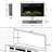 Gwawr 30'' W Black Electric Fireplace