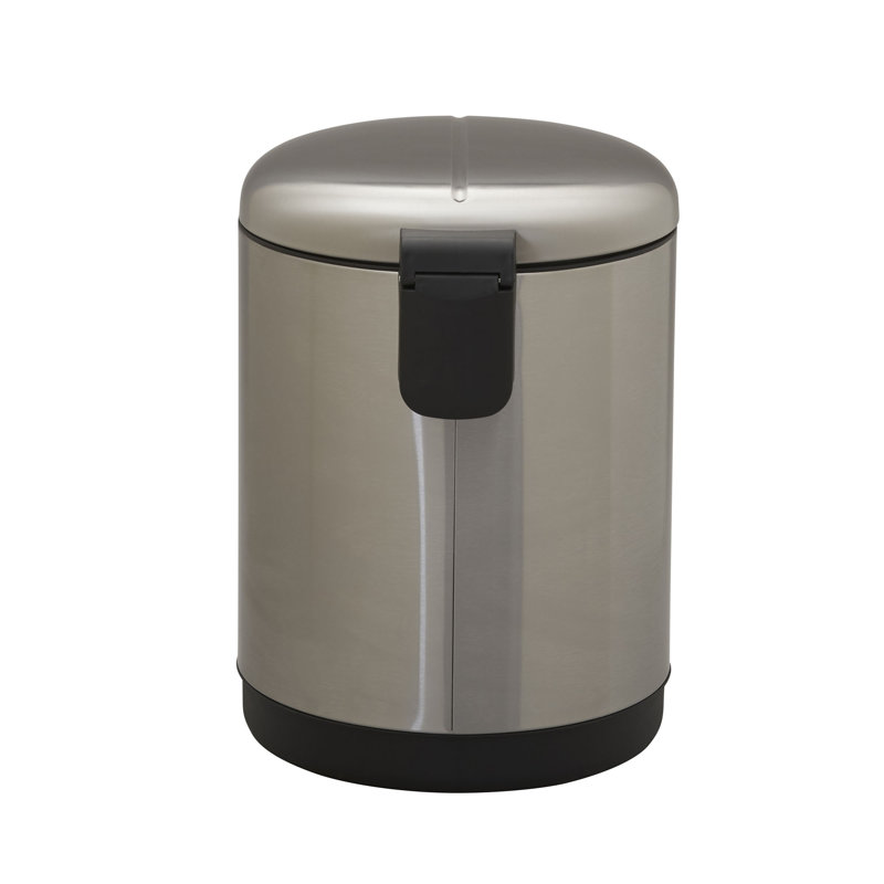 Steel Step On Kitchen Trash Can - 8 Gallons