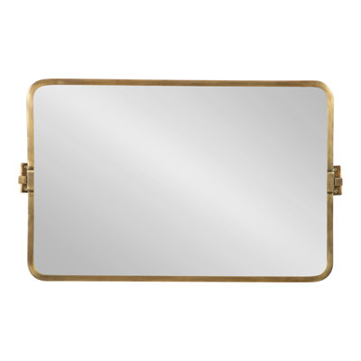 Mishaela Pivot Rectangle Metal Wall Mirror