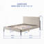 Lit plateforme en tissu d'ameublement-1791343187
