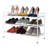 3-Tier (12 Pair) Stackable Resin Shoe Storage Rack-676210794