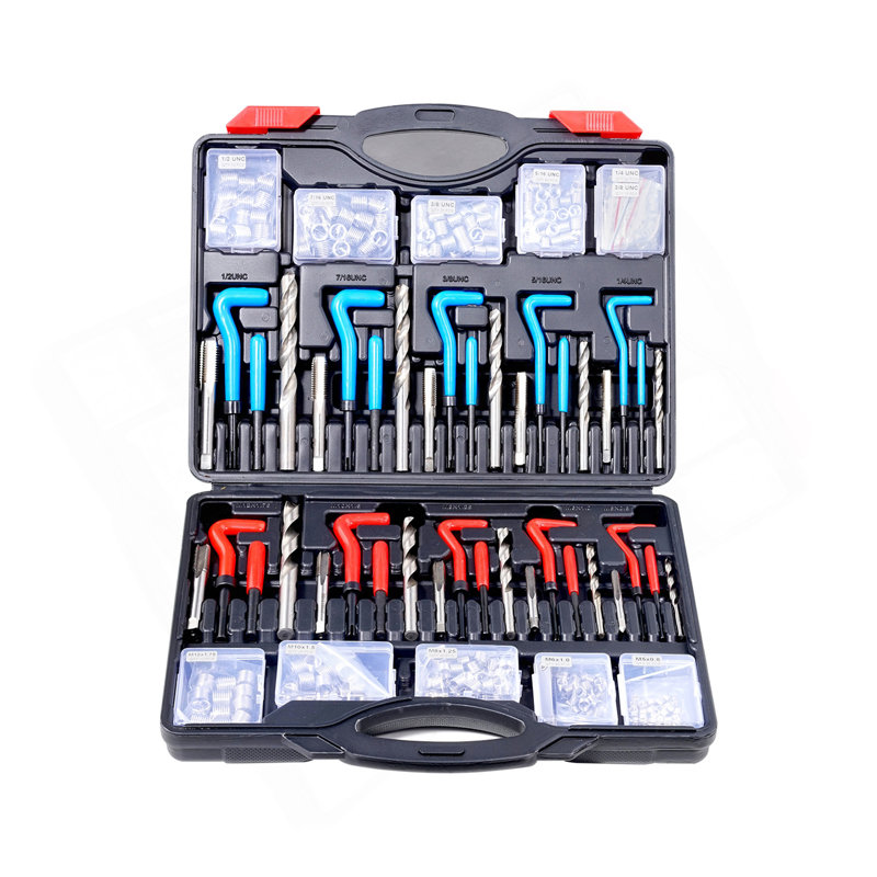 Trousse de réparation de filetage Helicoil 338 pièces SAE