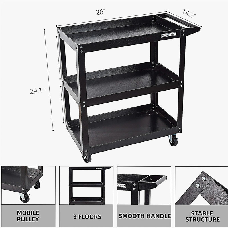Three-tier Tool Cart