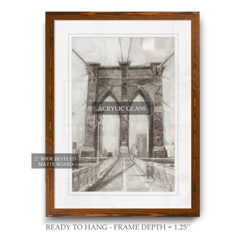 « bridge crossing i » par paul cezanne-cadre photo, reproduction d’art, H 22 po x l 16 po x P 1 po